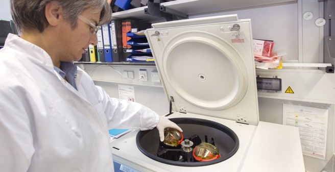 Centrifugation of blood samples